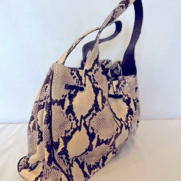 Donald J. Pliner Medium Size Snake Skin (Embossed) Bag - Picture 7 of 16